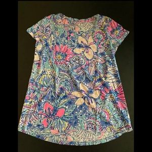 Lilly Pulitzer scoop neck top xs